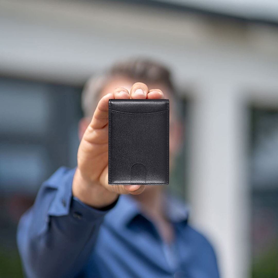 Carteira Slim de Couro Romenzi RZ481