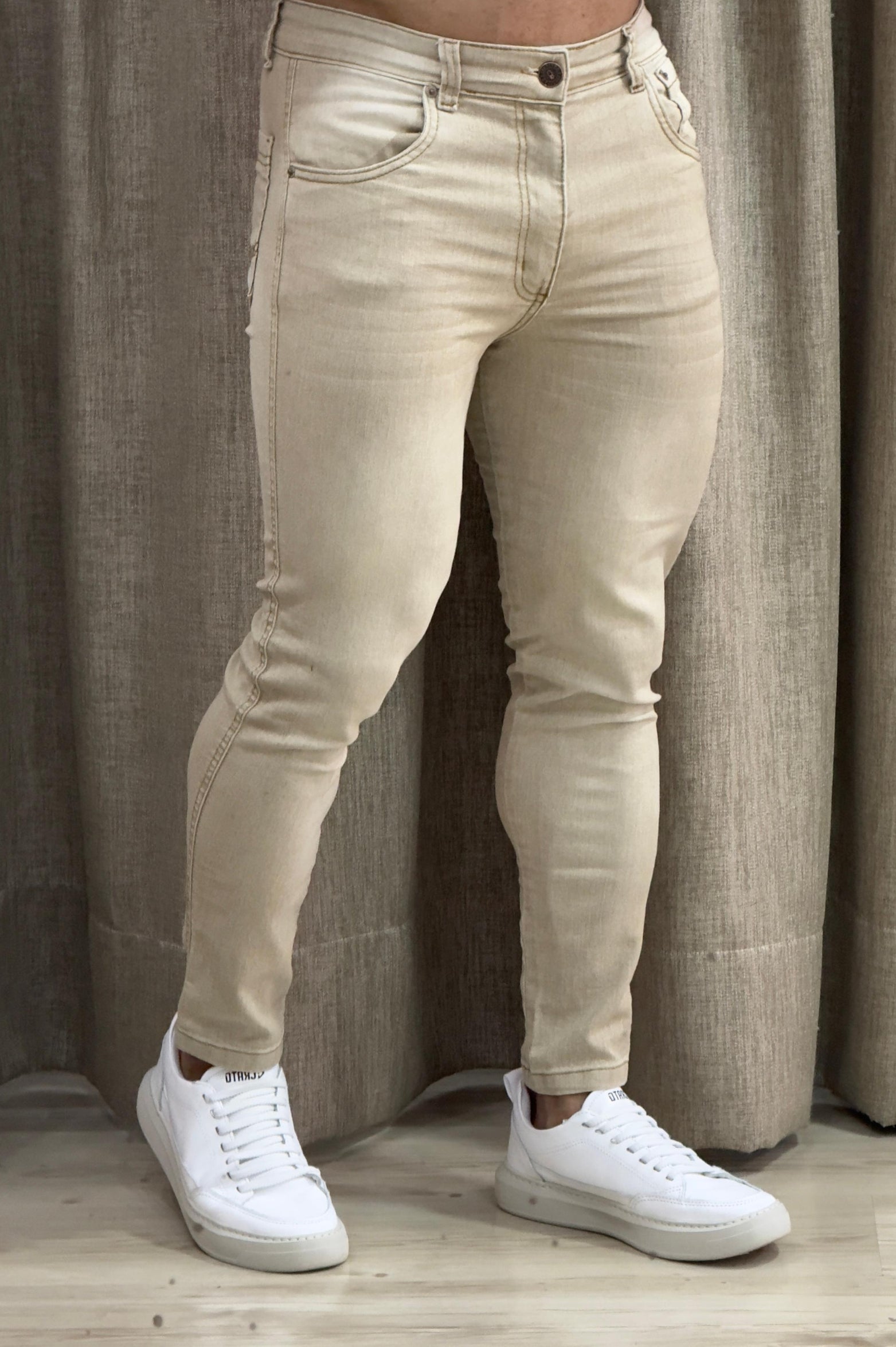 Calça Jeans Slim Areia - Up