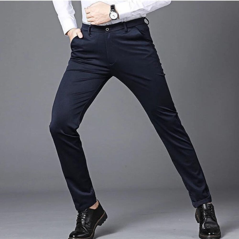 Calça Social Masculina Ultra-Stretch - Tecnologia Anti Amassado