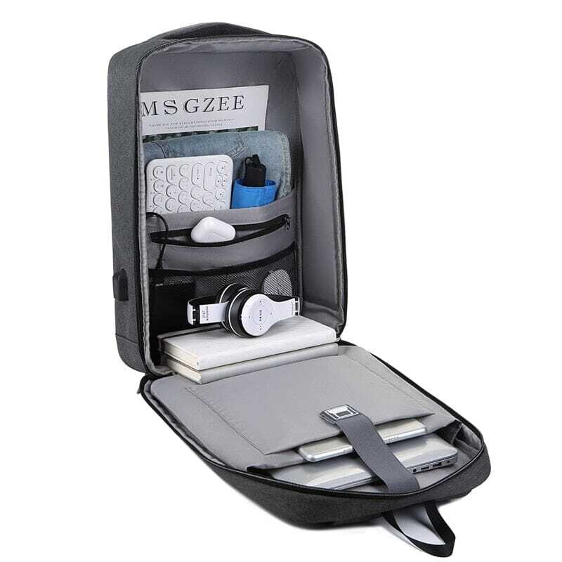 Mochila Executiva Romenzi RZ067 - Notebook 15`, Impermeável, Porta USB e Trava TSA