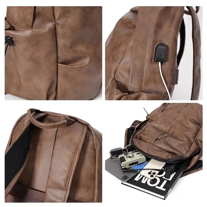 Mochila Executiva em Couro Romenzi Amsterdam RZ073