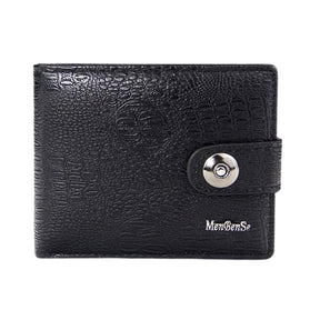 Carteira Masculina de Couro com Botão Romenzi RZ493