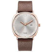 Relógio Masculino de Quartzo com Pulseira de Couro e Calendário