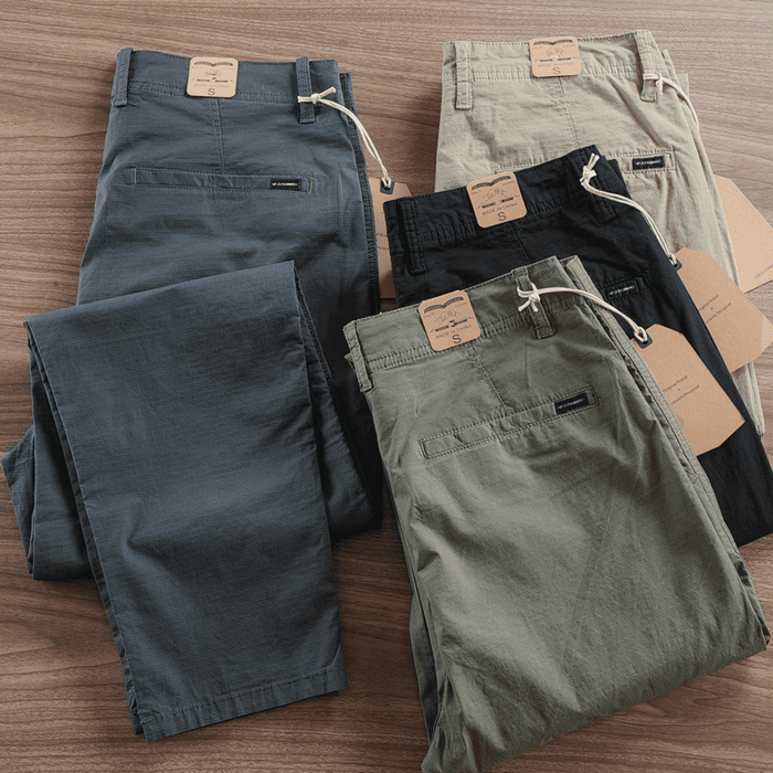 Calça Reta Masculina em Sarja - (COMPRE 1 LEVE 4)