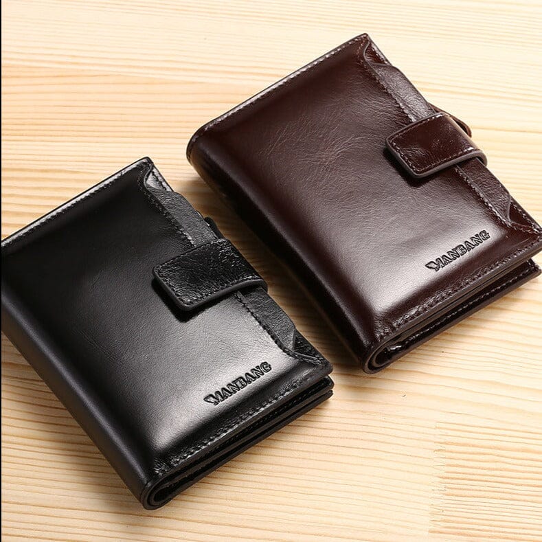 Carteira Masculina de Couro Manbag Romenzi RZ478