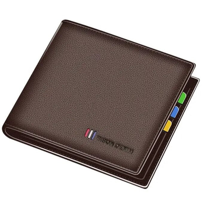 Carteira Masculina de Couro Bison