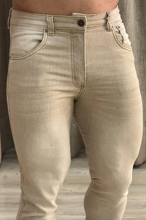 Calça Jeans Slim Areia - Up