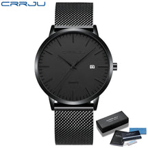 Relógio Masculino Ultra Fino CRRJU à Prova D'Água