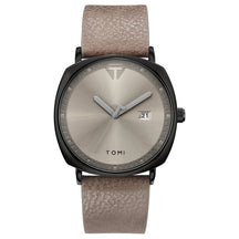 Relógio Masculino de Quartzo com Pulseira de Couro e Calendário