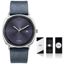 Relógio Masculino de Quartzo com Pulseira de Couro e Calendário