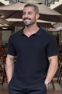 Camiseta Polo Old Money Tricot Texturizada - Up