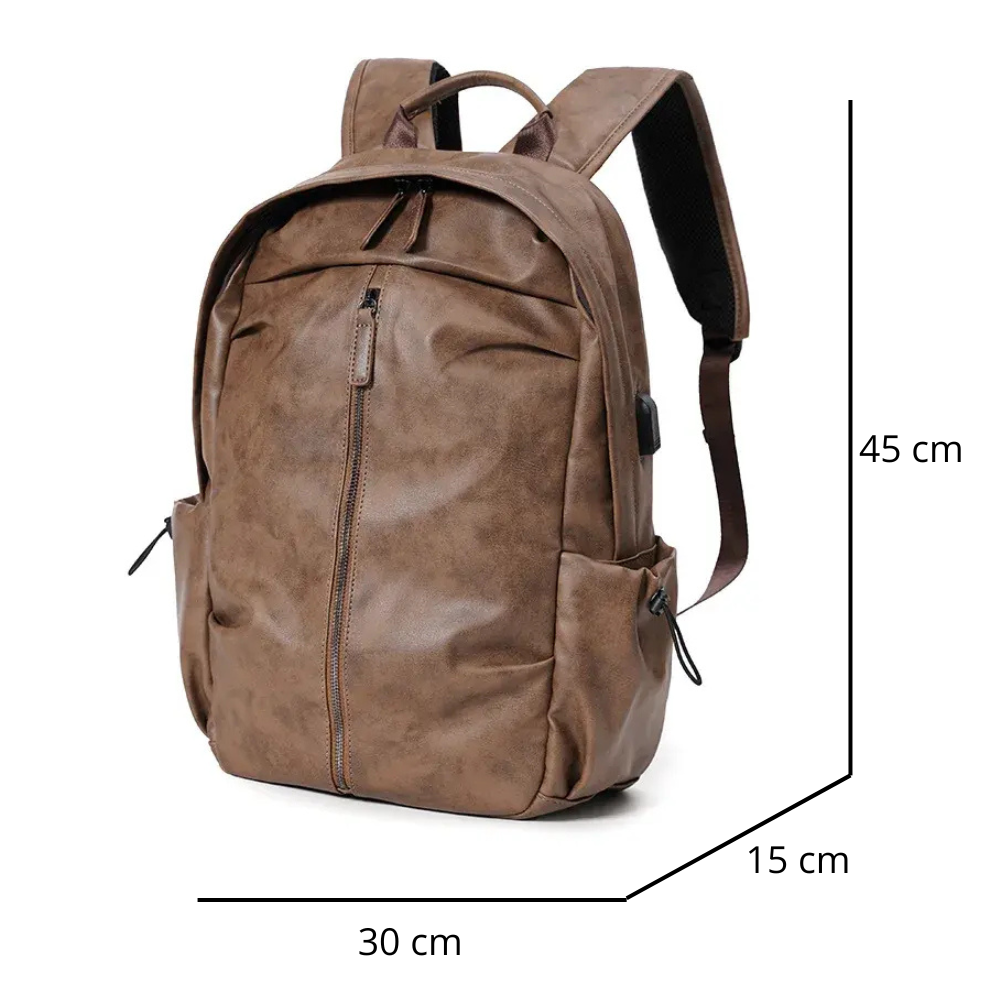 Mochila Executiva em Couro Romenzi Amsterdam RZ073