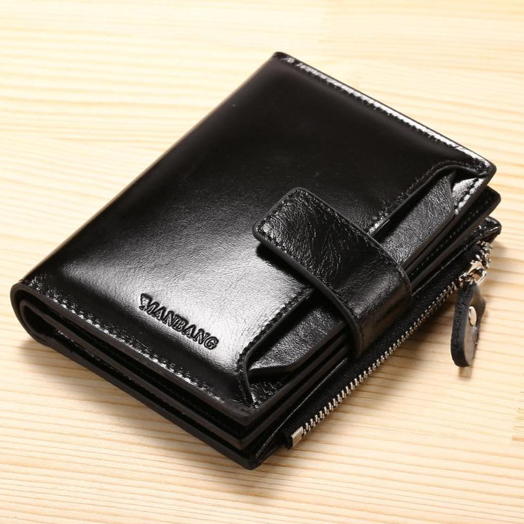 Carteira Masculina de Couro Manbag